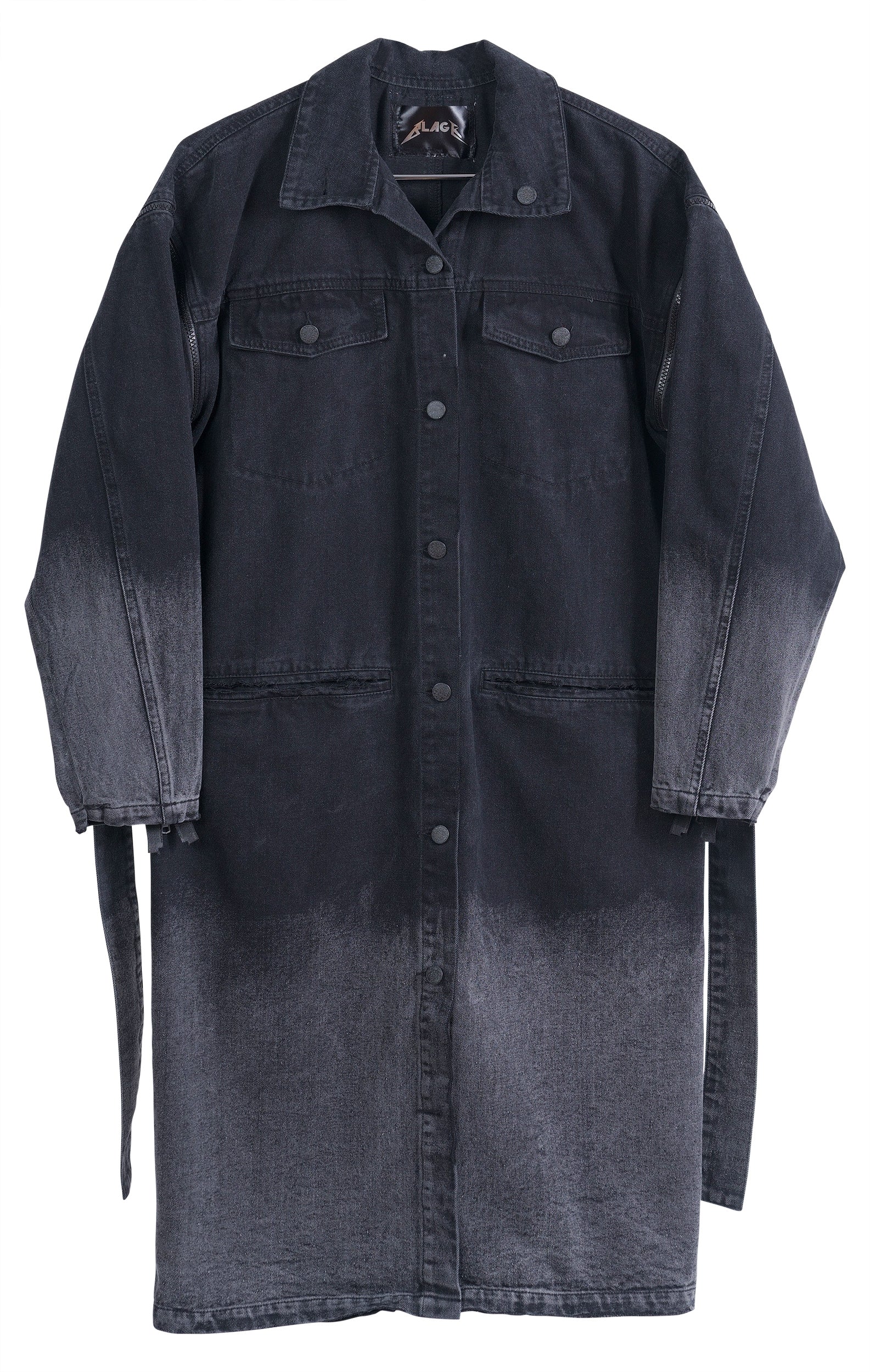 Black Denim Coat